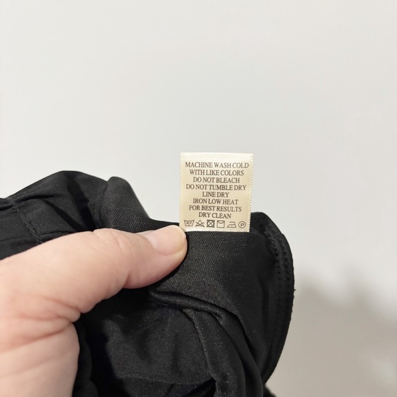 New In Womens Shorts High Waist Black Flowy Athletic Running Size Large - Picture 3 of 7